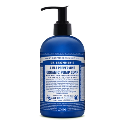 Dr Bronners Peppermint Organic Pump Soap 355ml